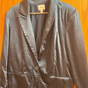 Nine West Satin Teal Blazer Women’s Sz XXL